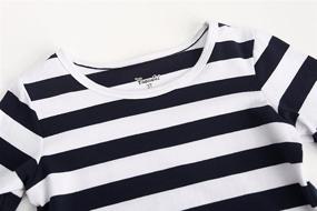img 2 attached to 🐸 Frogwill Stripe Sleeve Casual Dresses for Girls' Clothing