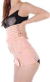 img 3 attached to 🤰 Healthcom 3 in 1 Postpartum Support: Elastic Adjustable Recovery Girdle for After Birth - Belly Band Waist Pelvis Belt, Pregnancy Wrap for Women, Postnatal Abdominal Binder (Size: XXL)