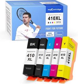 img 4 attached to 🖨️ myCartridge 5-Pack Remanufactured Ink Cartridges for Epson 410XL: Black, Cyan, Magenta, Yellow, Photo Black - Compatible with Epson XP-630, XP-830, XP-635, XP-530 Printers