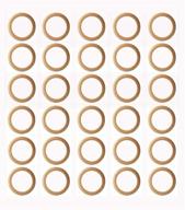 🔗 penta angel wooden rings 30pcs 35mm – natural unfinished solid wood rings for diy crafts and jewelry making logo