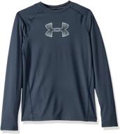 👕 подшивка для мальчиков under armour heatgear, белая: идеальное сочетание производительности и стиля для активных детей. логотип