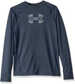 img 4 attached to 👕 Подшивка для мальчиков Under Armour Heatgear, белая: идеальное сочетание производительности и стиля для активных детей.