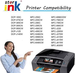 img 3 attached to 🖨️ St@r ink Compatible Ink Cartridge Replacement for Brother LC61 LC-61 LC61Y LC61C LC61M LC61cl, Works with MFC-495CW MFC-490CW MFC-6490CW MFC-6490CW MFC-6890CDW (12 Pack, 4 Cyan, 4 Magenta, 4 Yellow)