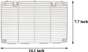 img 3 attached to 🌬️ RV A/C Ducted Air Grille - Replacement for Dometic 3104928.019 with Air Filter Pad Assembly - Polar White