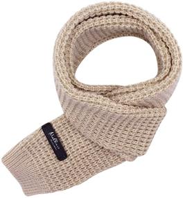 img 1 attached to Теплый и стильный вязаный шарф: модный зимний аксессуар для девочек-малышек