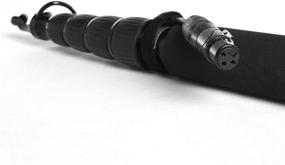 img 2 attached to LyxPro MPL-20: Портативная штативная рукоятка для микрофона с регулируемым телескопическим алюминиевым дизайном, встроенным XLR кабелем и совместимостью с ружейным зум-микрофоном - расширяется от 2,4 до 9,25 футов.