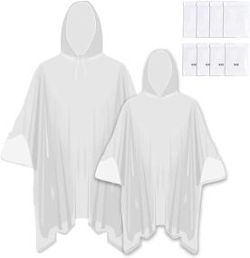 img 4 attached to 🌧️ Premium Clear Waterproof Rain Poncho with Hood - Ideal for Emergency Situations, Outdoor Events, and Travel