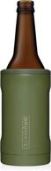 brümate hopsulator bott'l - insulated beer bottle cooler for 12 oz bottles - double-walled stainless steel - ultimate travel companion for keeping drinks cold outdoors (od green) логотип