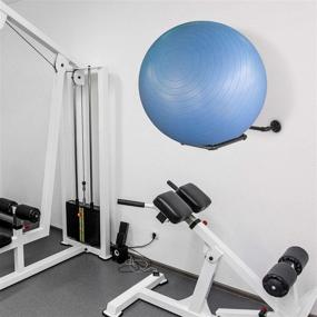 img 3 attached to 🏋️ Enhance Organization and Style with the MyGift Wall-Mounted Exercise Ball Rack: A Perfect Yoga Stability Ball Storage Solution for Home Gyms and Studios