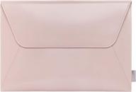 👝 comfyable leather laptop sleeve 13-13.3 inch - perfect fit for 13 inch macbook pro & macbook air - stylish pink pvc envelope case for mac logo