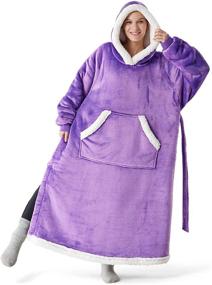 img 4 attached to Bedsure Wearable Blanket Hoodie Gifts Kids' Home Store and Kids' Bedding