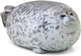 img 3 attached to MerryXD Chubby Blob Seal Pillow: Adorable 13-Inch Stuffed Cotton Plush Toy for Ocean Animal Lovers