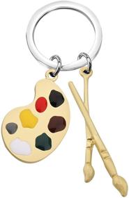 img 4 attached to 🎨 AKTAP Painter Gift: Art Teacher Pendant Necklace for Art Students & Graduation