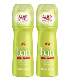 img 4 attached to 🌿 Ban Regular Scent 24-hour Invisible Antiperspirant: Roll-on Deodorant for Sensitive Skin - 2 Pack, Baking Soda Free, Hypoallergenic, Paraben & Sulfate Free