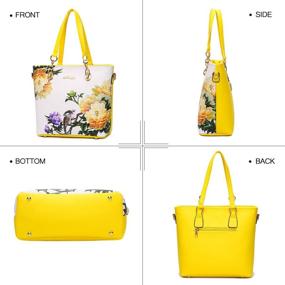 img 1 attached to 👜 Gezi6 Black Women's Designer Handbags: Classy Satchel Shoulder Handbags & Wallets