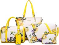 👜 gezi6 black women's designer handbags: classy satchel shoulder handbags & wallets logo