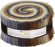 🎨 kona cotton solids neutrals palette 41 piece roll up strips robert kaufman ru-233-41 logo