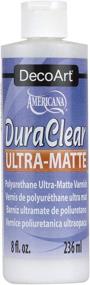 img 1 attached to DuraClear Ultra Matte Varnish by DecoArt Americana, 8 fl.oz