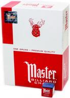 🎱 optimized for seo: master billiard/pool cue chalk - gross box with 144 cubes логотип