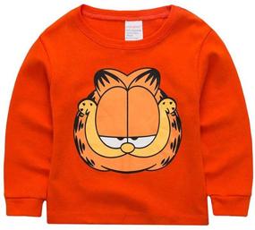 img 3 attached to 👕 Sidney Boys Garfield Orange Pajama Set 2 Piece, Size 2-7Yrs
