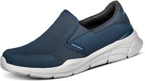 img 4 attached to Skechers Men's Navy Slip-On Loafers - Men's Shoes in Loafers & Slip-Ons