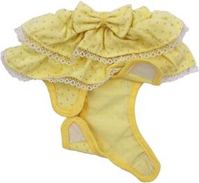 img 1 attached to 🐱 FunnyDogClothes Dog Skirt Diaper For Female Cats & Small Pets - Ruffled Cotton Sanitary Pant Dress