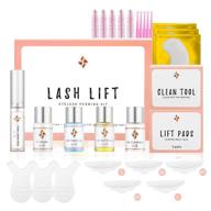 👁️ комплект ecofan lash lift - комплект для окрашивания ресниц для профессионального использования в салоне, приподнимает и подкручивает ресницы с полуперманентными результатами, включает защитные щитки для глаз, подушечки и аксессуары. логотип