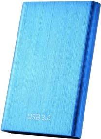 img 4 attached to 💻 Portable Slim External Hard Drive compatible with PC Laptop and Mac - 1TB 2TB options available