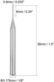 img 3 attached to Uxcell Carbide Engraving Milling Machine Cutting Tools in Milling Accessories