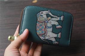 img 3 attached to 👜 Elephant-themed Women's Handbags & Wallets with Credit Card Holder Print