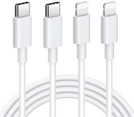 ⚡️ mfi certified usb c to lightning cable, 2 pack 3ft type c to lightning cable for charging and syncing, compatible with iphone 11/11pro/xs/max/xr/x/8/8 plus/7/7 plus/6s plus/se/ipad and more logo