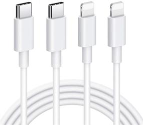 img 4 attached to ⚡️ MFi Certified USB C to Lightning Cable, 2 Pack 3ft Type C to Lightning Cable for Charging and Syncing, Compatible with iPhone 11/11PRO/XS/Max/XR/X/8/8 Plus/7/7 Plus/6S Plus/SE/iPad and More