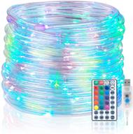 🌈 koxly 120 led rope lights: color changing tube string strip lighting for indoor & outdoor decorations – waterproof & remote control included логотип