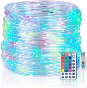 img 4 attached to 🌈 Koxly 120 LED Rope Lights: Color Changing Tube String Strip Lighting for Indoor & Outdoor Decorations – Waterproof & Remote Control Included