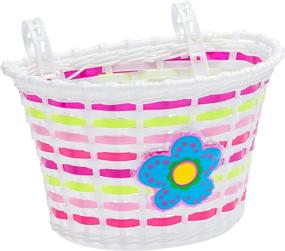 img 4 attached to 🚲 Enhance Your Child's Bike Adventures with the Schwinn Girls Bicycle Basket: A Fun and Stylish Front Bike Accessory