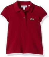 lacoste short sleeve pique iconic girls' clothing logo