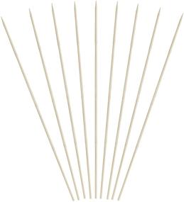 img 2 attached to 🔥 Premium Bamboo Wood Grilling Skewers, 8 Inches, Ideal for Shish Kebabs, BBQ, and Fruit Arrangements - 16 Packs of 100 (1600 Count)