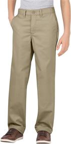 img 4 attached to Dickies Khaki Boys' Flex Waist Stretch Pant: Comfortable and Adjustable Fit