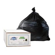 🐭 mint-x rodent repellent trash bags, 1.3 mil, flat seal, 46-inch height x 33-inch length, black (pack of 100) - mx3346xhb logo