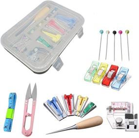 img 4 attached to 🧵 Fabric Bias Tape Maker Tools Kit Set - 6MM/12MM/18MM/25MM, DIY Sewing for Quilting Binding with Single/Double Fold Bias Tape Maker Folder