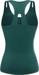 img 4 attached to 👚 Ultimate Women's Workout Tank Tops: Yoga Racerback Tanks with Built-in Bra - Stay Comfortable and Stylish!