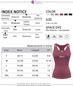 img 1 attached to 👚 Ultimate Women's Workout Tank Tops: Yoga Racerback Tanks with Built-in Bra - Stay Comfortable and Stylish!