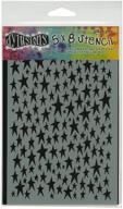 ranger dyan reaveley's dylusions stars stencil, 5x8-inch: add stellar charm to your artwork! logo