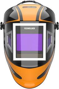 img 3 attached to 🔥 YESWELDER Panoramic 180 View Auto Darkening Welding Helmet with Side View: True Color Optics, 4 Arc Sensor, Wide Shade Range for TIG MIG MMA Plasma Welding