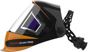 img 2 attached to 🔥 YESWELDER Panoramic 180 View Auto Darkening Welding Helmet with Side View: True Color Optics, 4 Arc Sensor, Wide Shade Range for TIG MIG MMA Plasma Welding