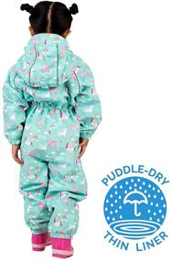 img 3 attached to JAN & JUL Waterproof Rain Play-Suit for Baby, Toddler, and Kids - Puddle-Dry Technology