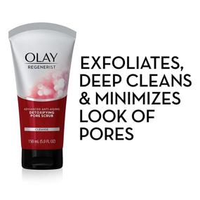 img 2 attached to 🧼 Olay Regenerist Pore Scrub Facial Cleanser with Detoxifying Action, 5.0 fl oz