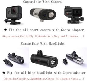 img 2 attached to 🚲 Крепление Corki Out-Front Mount для Wahoo Elemnt & Elemnt Bolt, комбинированное крепление Wahoo Gopro, крепление Wahoo Elemnt для велосипеда, крепление Wahoo Elemnt Bolt для велосипеда, крепление для Elemnt Mini от Corki.