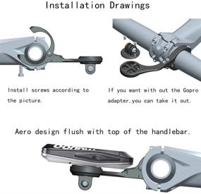 img 1 attached to 🚲 Крепление Corki Out-Front Mount для Wahoo Elemnt & Elemnt Bolt, комбинированное крепление Wahoo Gopro, крепление Wahoo Elemnt для велосипеда, крепление Wahoo Elemnt Bolt для велосипеда, крепление для Elemnt Mini от Corki.