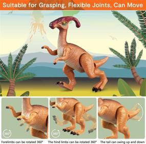 img 1 attached to Marsjoy Dinosaur Realistic ToddlerKid Parajiesaurus